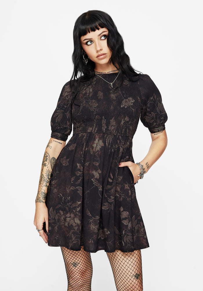 Ashmire Woodland Moth Mini Dress