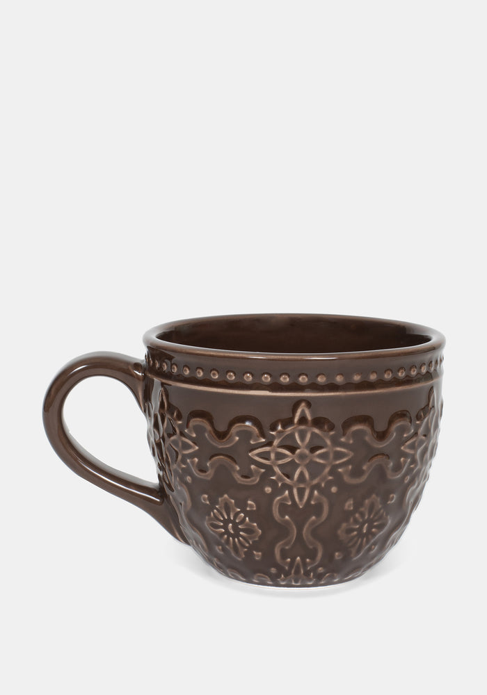 Ashwyn Witches Tile Debossed Mug - Brown