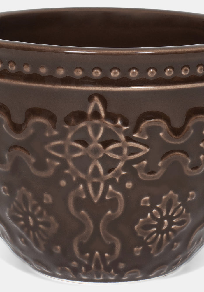 Ashwyn Witches Tile Debossed Mug - Brown