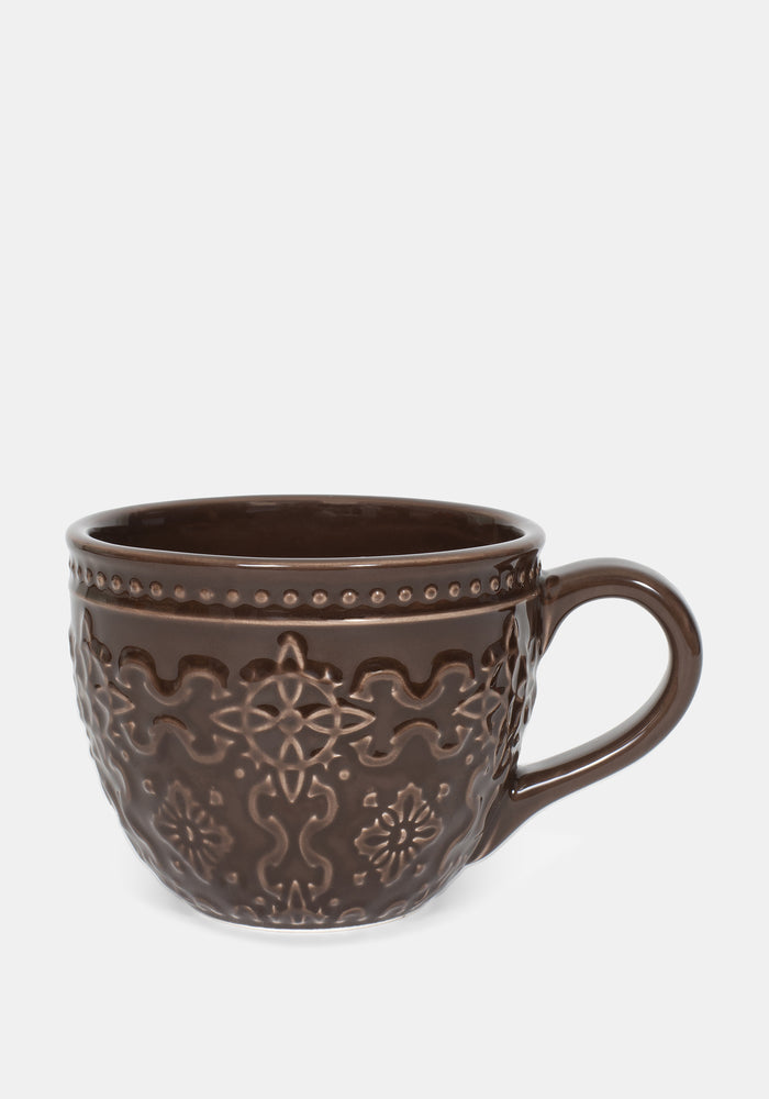 Ashwyn Witches Tile Debossed Mug - Brown