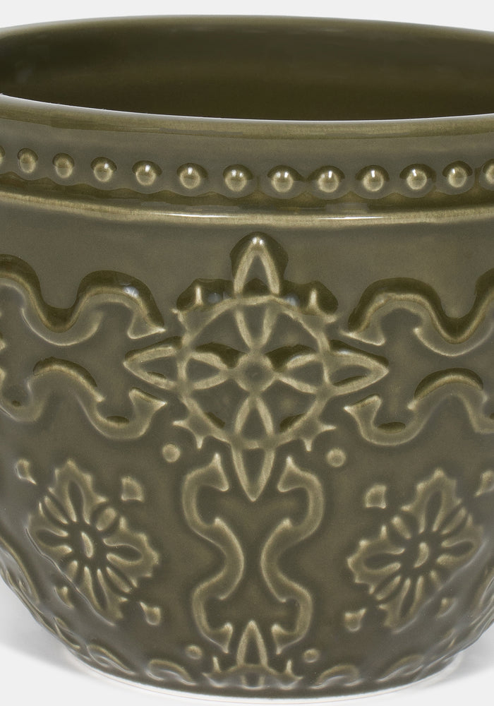 Ashwyn Witches Tile Debossed Mug - Green