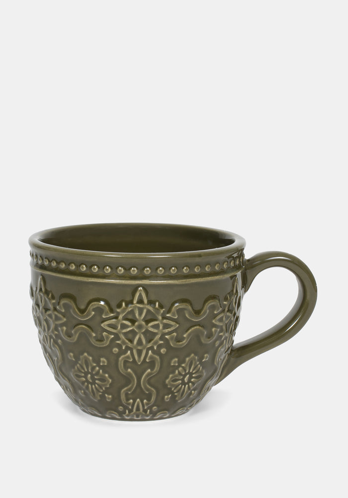 Ashwyn Witches Tile Debossed Mug - Green