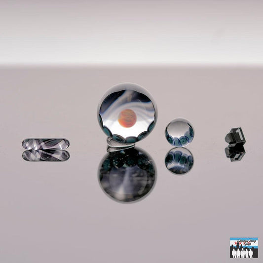 ATH Glass 3-Piece Slurper Set Opal Accents: Elegant Opal Accents, Three Essential Pieces, High-Quality Glass, Boosts Flavor Profiles, Perfect Fit