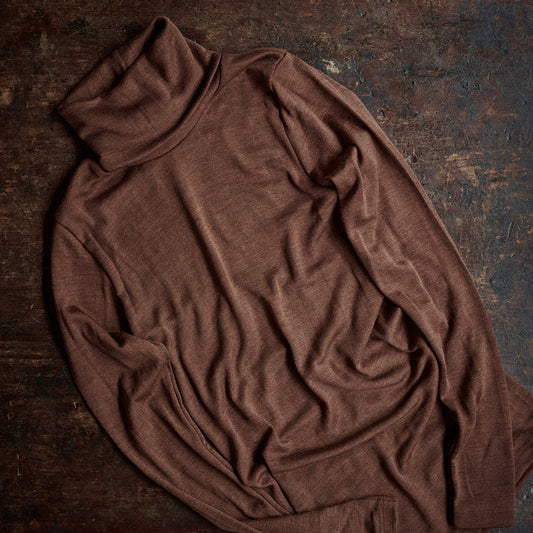 Auk Women’s Top - Merino Wool & Silk - Squirrel