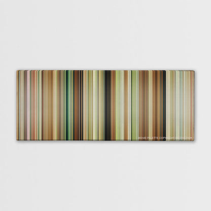 Austenland color palette canvas print: thousands of thin vertical stripes of color