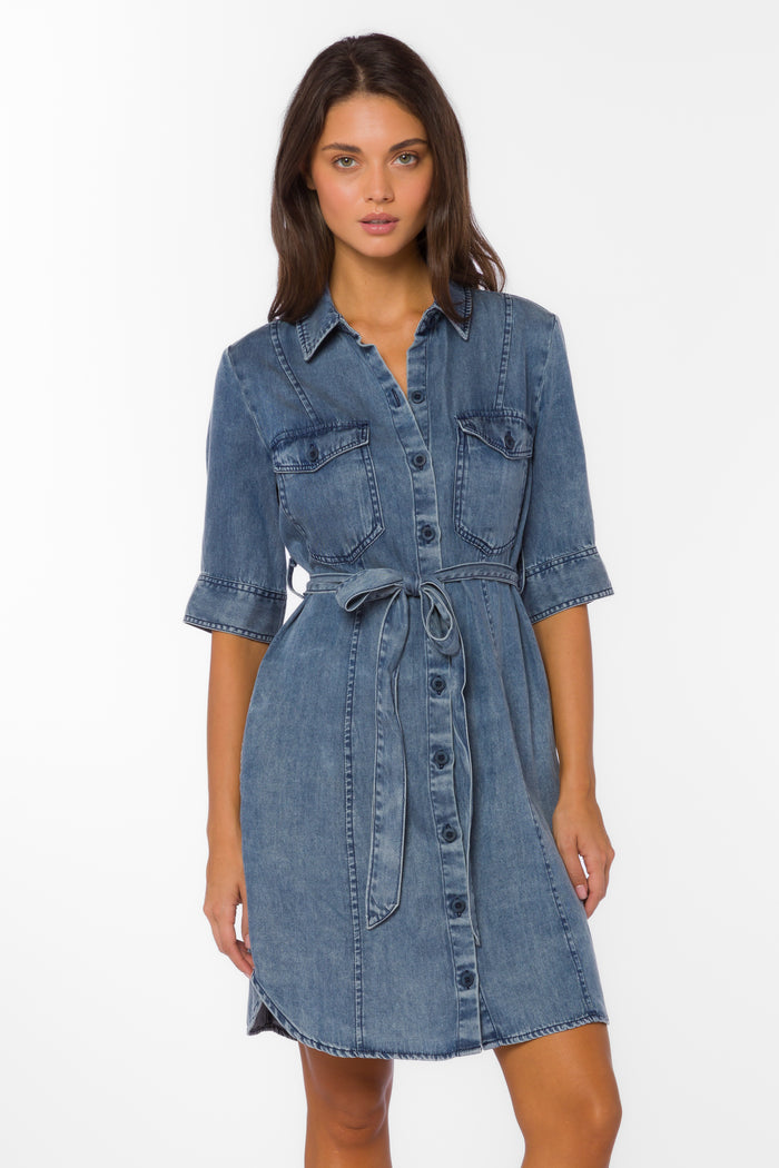Austine Deep Waters Dress - Dresses - Velvet Heart Clothing