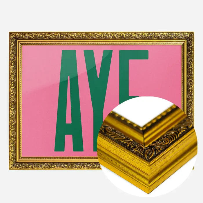 21x30cm | 8¼ x 11¾in / Gold Ornate Frame
