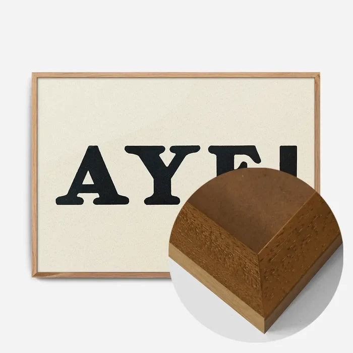 21x30cm | 8¼ x 11¾in / Oak Wood Frame
