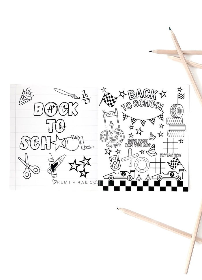 BACK TO SCHOOL COLORING BOOK