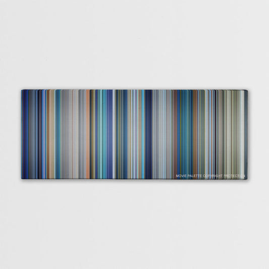 Bad Boys II color palette canvas print: thousands of thin vertical stripes of color