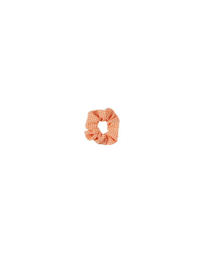 BAM BAM SCRUNCHIE ORANGE GINGHAM