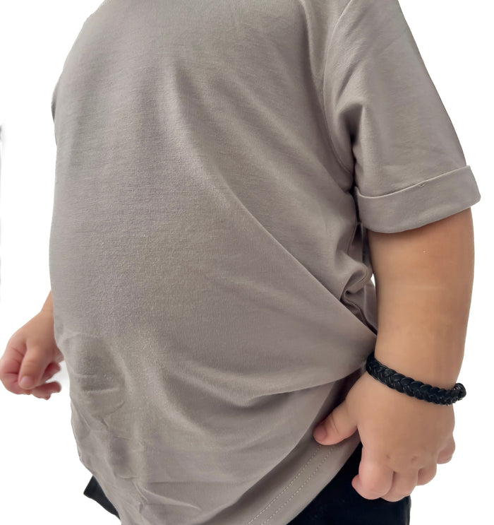 BAMBOO BASIC TEE - SLATE
