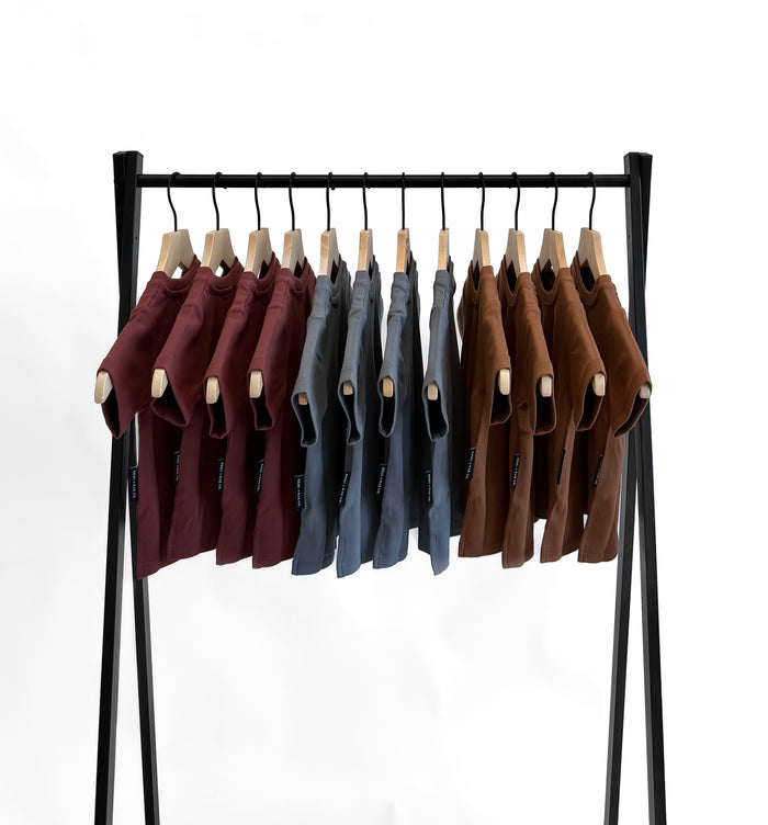 BAMBOO LUXE TEE - STEEL BLUE