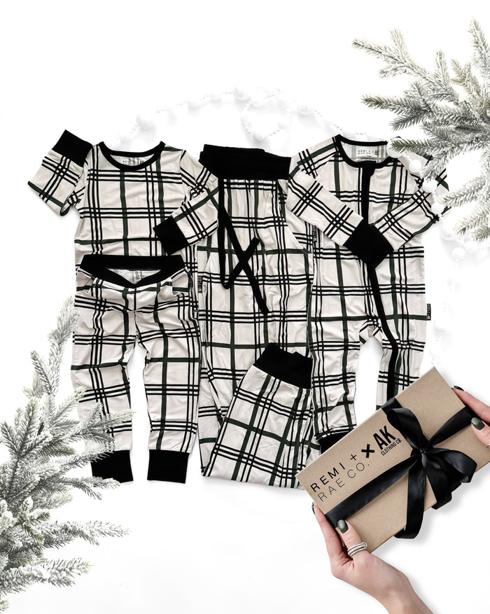 BAMBOO PAJAMA CRUISER - MERRY PLAID