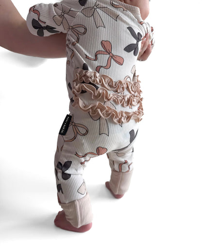 BAMBOO RIBBED CRUISER PAJAMAS - BOWS