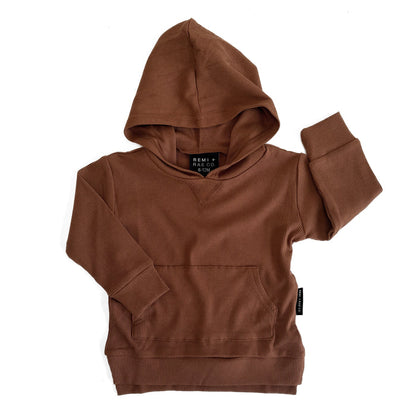 Brown hoodie on a white background