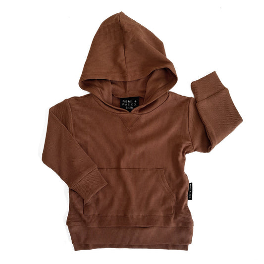 Brown hoodie on a white background