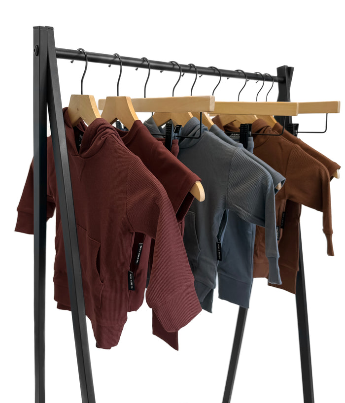 BAMBOO RIBBED JOGGERS - NUTMEG