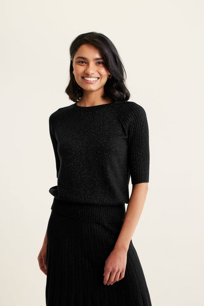 Barney Lurex Skirt In Black