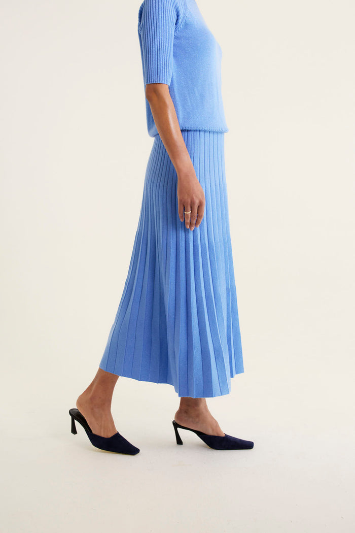 Barney Lurex Skirt In Sky