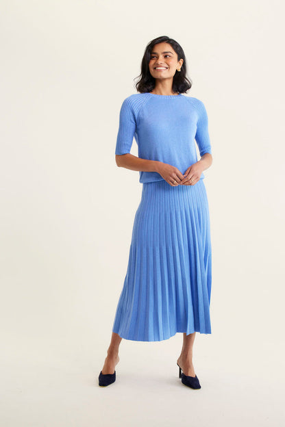 Barney Lurex Skirt In Sky