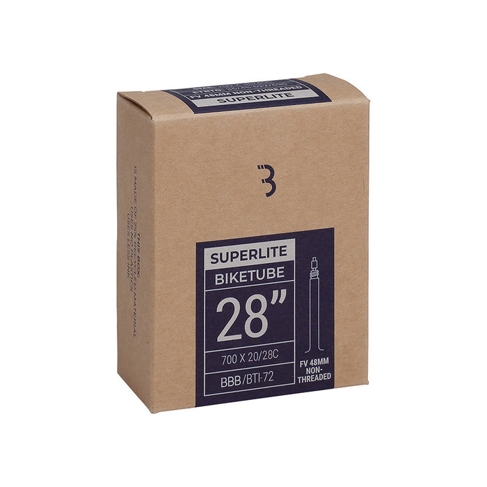 BBB CYCLING 700 X 20-30C NON-THREADED 48MM PRESTA VALVE SUPERLITE