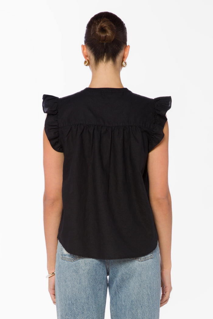 Beckett Black Top - Tops - Velvet Heart Clothing