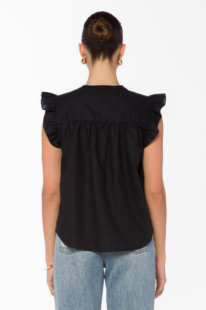 Beckett Black Top - Tops - Velvet Heart Clothing