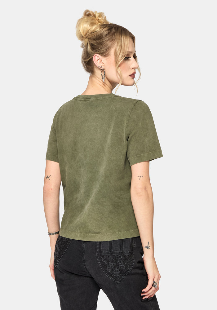 Belladonna Graphic Embroidered Regular Fit T-Shirt