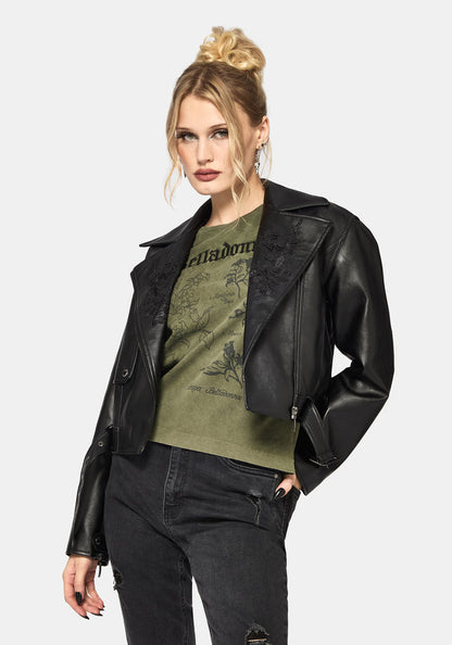 Belladonna Graphic Embroidered Regular Fit T-Shirt