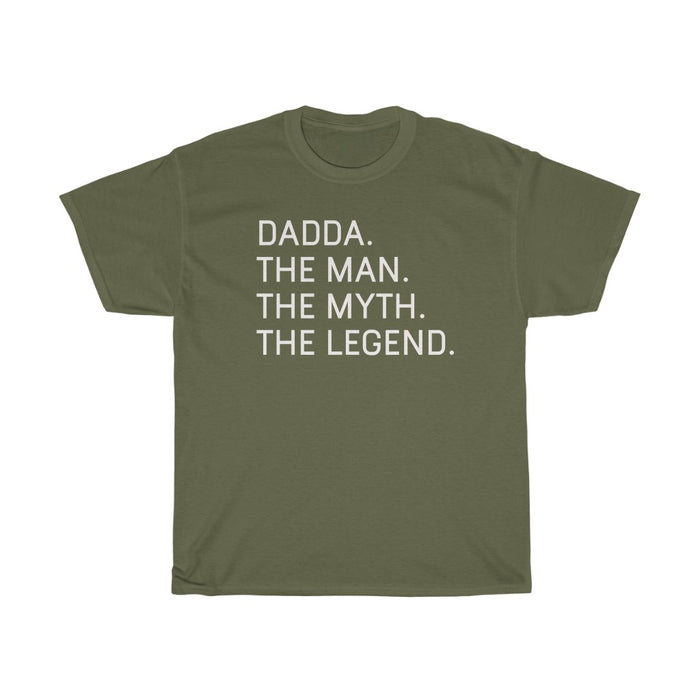 Best Dadda Gifts "Dadda The Man The Myth The Legend" T-Shirt Funny Gift Idea for Dadda Mens Tee
