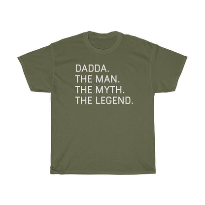 Best Dadda Gifts "Dadda The Man The Myth The Legend" T-Shirt Funny Gift Idea for Dadda Mens Tee
