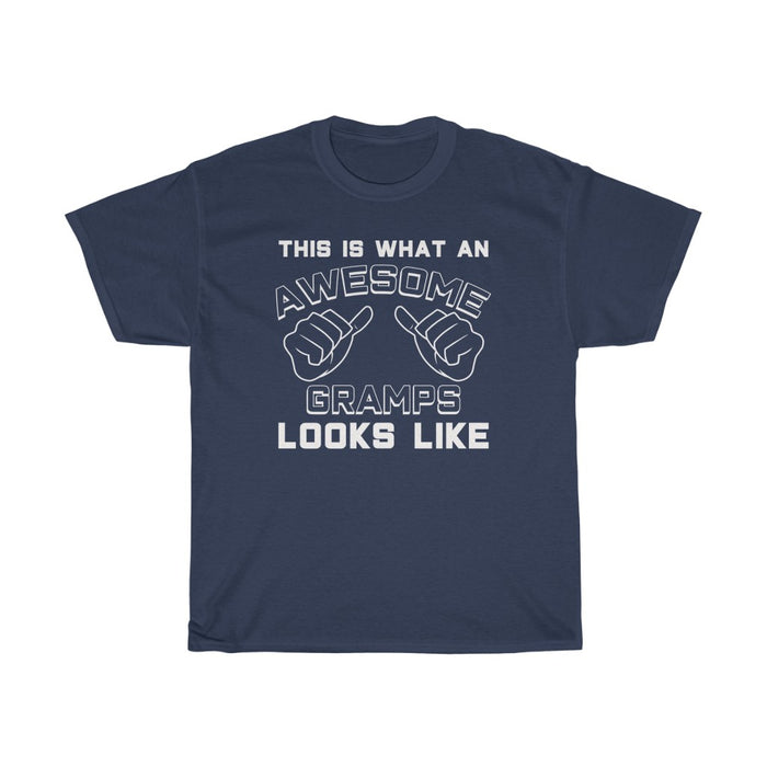 Best Gramps Gifts: "This Is What An Awesome Gramps Looks Like" Grandpa Father's Day Mens T-Shirt
