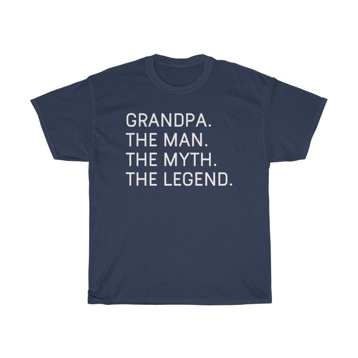 Best Grandpa Gifts "Grandpa The Man The Myth The Legend" T-Shirt Funny Gift Idea for Grandpa Mens Tee