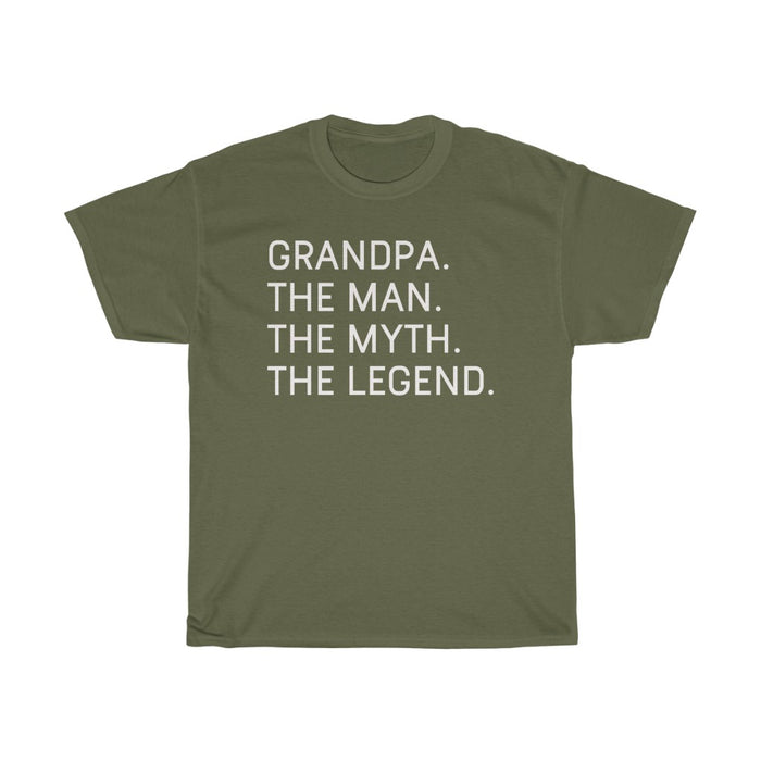 Best Grandpa Gifts "Grandpa The Man The Myth The Legend" T-Shirt Funny Gift Idea for Grandpa Mens Tee
