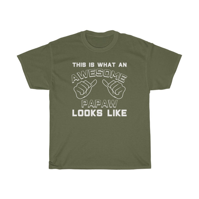 Best Papaw Gifts: "This Is What An Awesome Papaw Looks Like" Grandpa Father's Day Mens T-Shirt