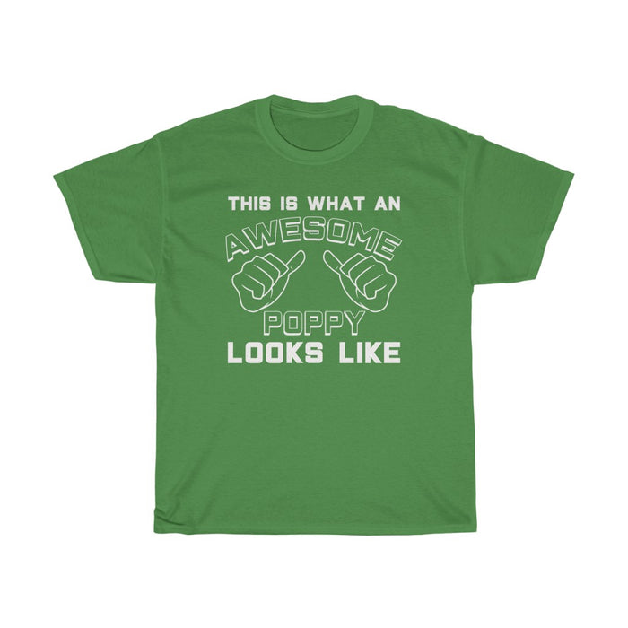 Best Poppy Gifts: "This Is What An Awesome Poppy Looks Like" Father's Day Mens T-Shirt