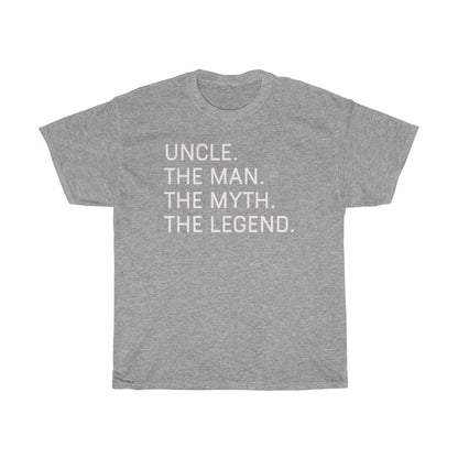 Best Uncle Gifts "Uncle The Man The Myth The Legend" T-Shirt Funny Gift Idea for Uncle Mens Tee