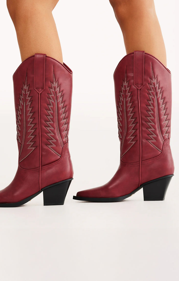 Billini Marmalade Western Boot ~ Garnet