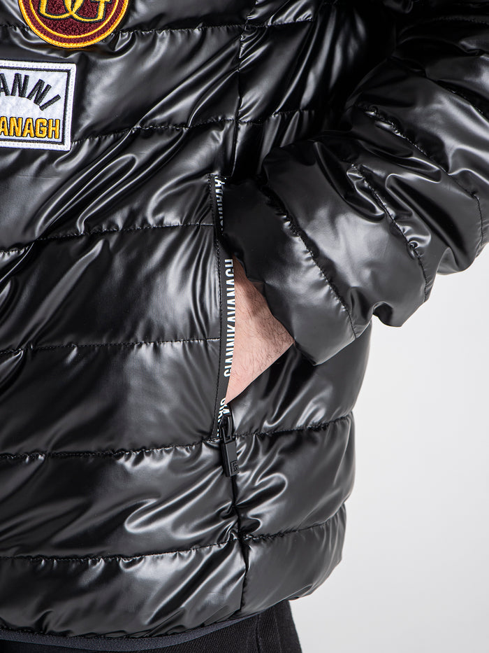 jackets / Black Collage Hoodie Jacket