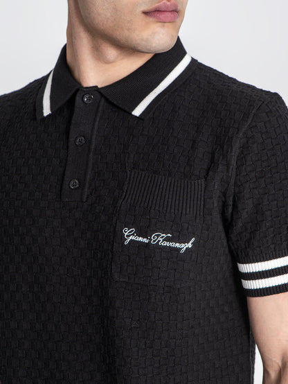 polos / Black Identity Knit Polo