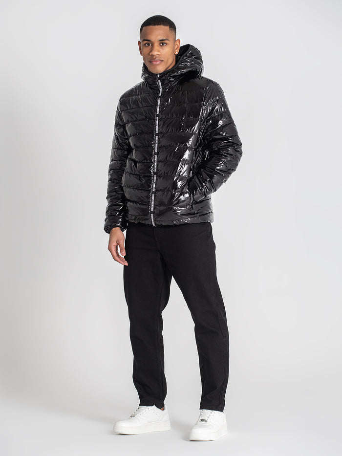 jackets / Black Loop Hoodie Jacket