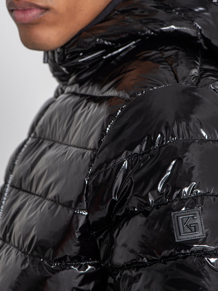 jackets / Black Loop Hoodie Jacket