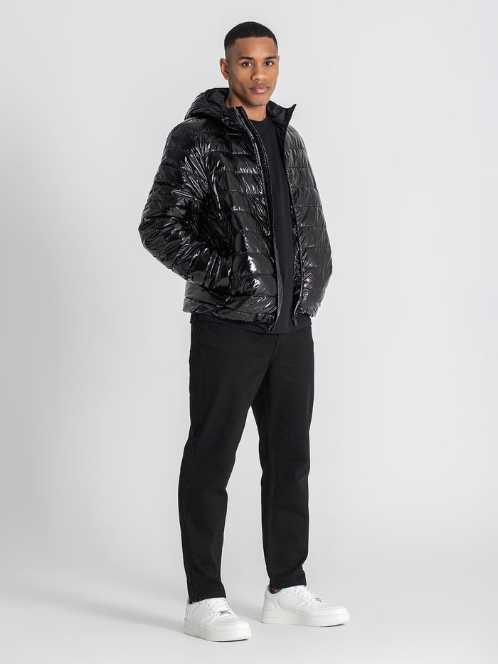 jackets / Black Loop Hoodie Jacket