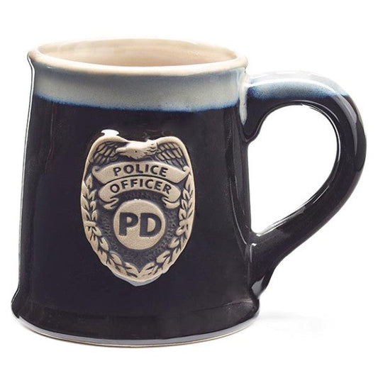 Black Police Message Stein Mug