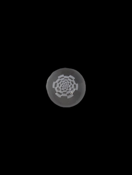 Black Sheep Glass Dart Board Marble – Handcrafted glass marble featuring a detailed dartboard design, available in assorted sizes. Perfect for collectors, display, and artistic glass enthusiasts.