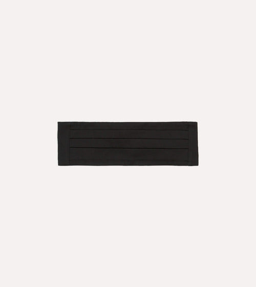 Black Silk Faille Cummerbund