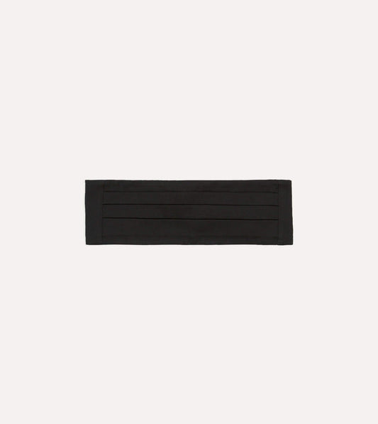 Black Silk Faille Cummerbund