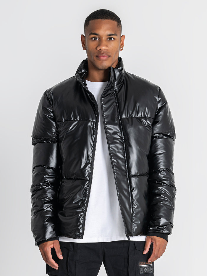 puffers / Black Statement Puffer Jacket