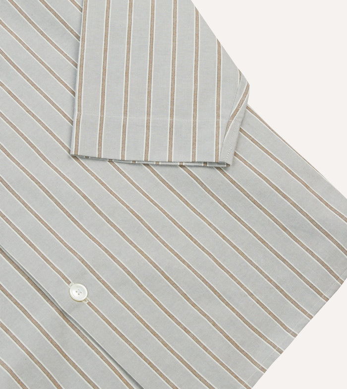 Blue Stripe Cotton Pyjama Set
